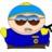 Cartman Cop zoomed